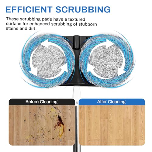 Verilux® 6PCS Replacement Mop Pads for AGARO Floor Scrubber 16cm 6.3 inches Water Absorbent Scrubbing Cleaning Universal Verilux® 6PCS Replacement Mop Pads for AGARO Floor Scrubber 16cm 6.3 inches Water Absorbent Scrubbing Cleaning Universal